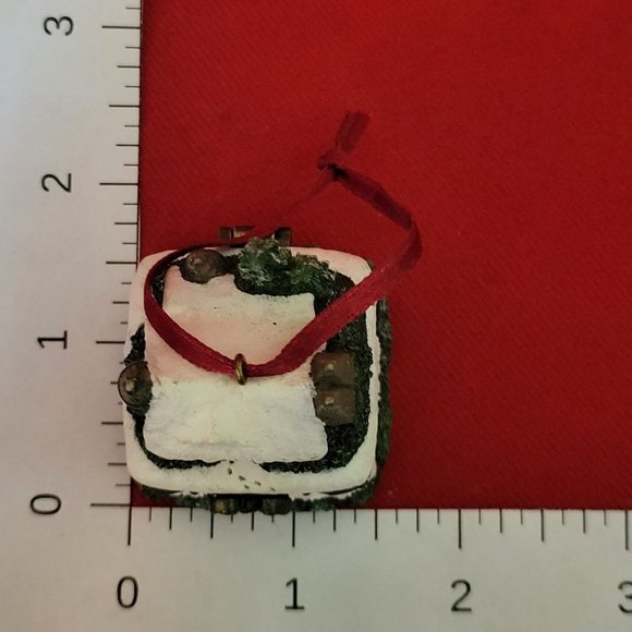 Thomas Kincade Christmas Mini Trinket Box Christmas Ornament Set of 2 - Picture 10 of 11